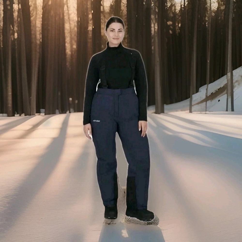 Ski-Doo Vasa Highpants Women's Dark Navy Size XL Snow Bib for Snowmobile
